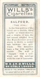 1905 Wills's Borough Arms-1st Series Descriptive #50 Salford Back