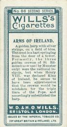 1905 Wills's Borough Arms 2nd Series #86 Ireland Back