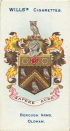 1905 Wills's Borough Arms 2nd Series #89 Oldham Front