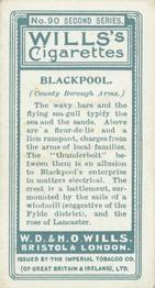 1905 Wills's Borough Arms 2nd Series #90 Blackpool Back
