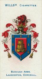 1905 Wills's Borough Arms 3rd Series (Red) #134 Launceston Front