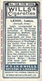 1905 Wills's Borough Arms 3rd Series (Red) #138 Leigh Back
