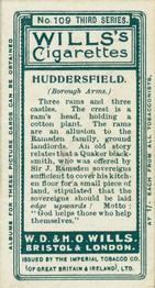 1905 Wills's Borough Arms 3rd Series (Grey) #109 Huddersfield Back