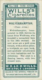 1905 Wills's Borough Arms 3rd Series (Grey) #132 Wolverhampton Back
