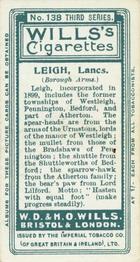 1905 Wills's Borough Arms 3rd Series (Grey) #138 Leigh Back