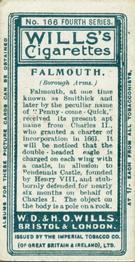 1905 Wills's Borough Arms 4th Series #166 Falmouth Back