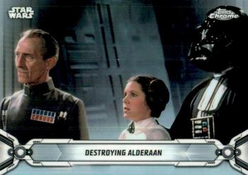 2019 Topps Chrome Star Wars Legacy - Refractor #86 Destroying Alderaan Front