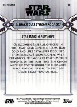 2019 Topps Chrome Star Wars Legacy - Refractor #89 Disguised as Stormtroopers Back