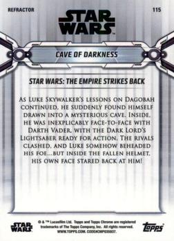 2019 Topps Chrome Star Wars Legacy - Refractor #115 Cave of Darkness Back