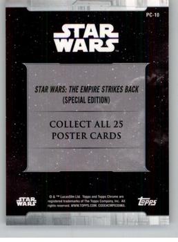 2019 Topps Chrome Star Wars Legacy - Posters #PC-10 Star Wars: The Empire Strikes Back (Special Edition) Back