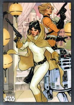 2019 Topps Chrome Star Wars Legacy - Comic Cover Cards #MC-8 Princess Leia Front