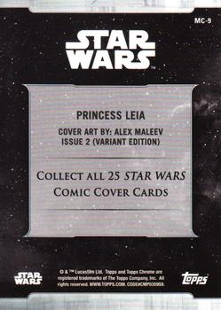 2019 Topps Chrome Star Wars Legacy - Comic Cover Cards #MC-9 Princess Leia Back