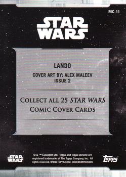2019 Topps Chrome Star Wars Legacy - Comic Cover Cards #MC-11 Lando Back