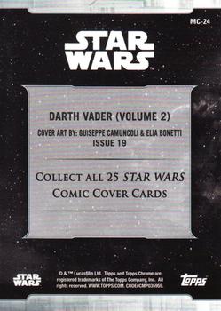2019 Topps Chrome Star Wars Legacy - Comic Cover Cards #MC-24 Darth Vader (Volume 2) Back