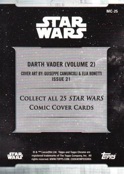 2019 Topps Chrome Star Wars Legacy - Comic Cover Cards #MC-25 Darth Vader (Volume 2) Back