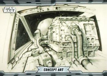 2019 Topps Chrome Star Wars Legacy - Concept Art #CA-8 Starfighter Interior Front