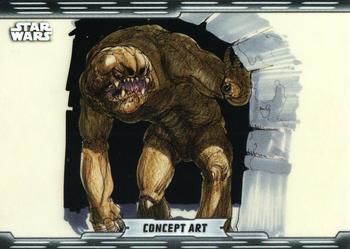 2019 Topps Chrome Star Wars Legacy - Concept Art #CA-14 The Rancor Front