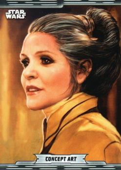 2019 Topps Chrome Star Wars Legacy - Concept Art #CA-18 General Leia Organa Front