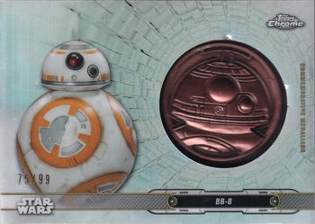 2019 Topps Chrome Star Wars Legacy - Droid Commemorative Medallion Relic #DC-B8 BB-8 / BB-8 Front