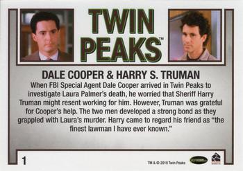 2019 Rittenhouse Twin Peaks Archives #01 Dale Cooper / Harry S. Truman. Back