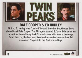 2019 Rittenhouse Twin Peaks Archives #03 Dale Cooper / Ed Hurley Back