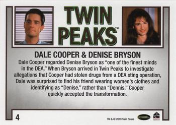2019 Rittenhouse Twin Peaks Archives #04 Dale Cooper / Denise Bryson Back
