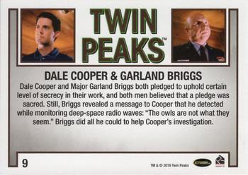 2019 Rittenhouse Twin Peaks Archives #09 Dale Cooper / Garland Briggs Back