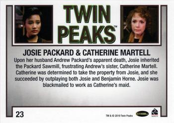 2019 Rittenhouse Twin Peaks Archives #23 Josie Packard / Catherine Martell Back
