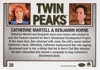 2019 Rittenhouse Twin Peaks Archives #28 Catherine Martell / Benjamin Horne Back