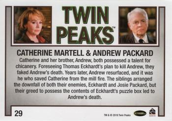 2019 Rittenhouse Twin Peaks Archives #29 Catherine Martell / Andrew Packard Back