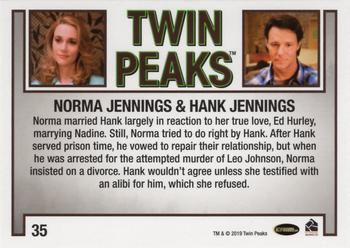 2019 Rittenhouse Twin Peaks Archives #35 Norma Jennings / Hank Jennings Back