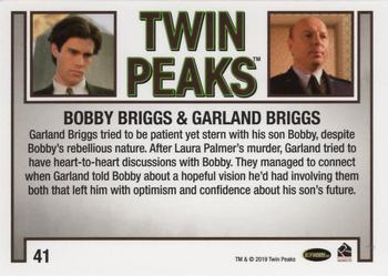 2019 Rittenhouse Twin Peaks Archives #41 Bobby Briggs / Garland Briggs Back
