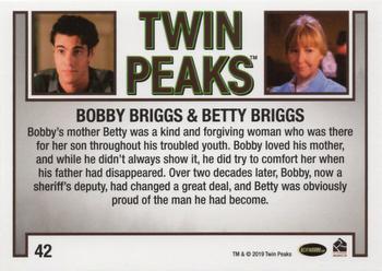 2019 Rittenhouse Twin Peaks Archives #42 Bobby Briggs / Betty Briggs Back