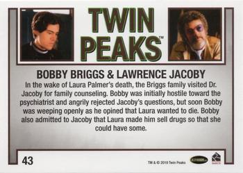 2019 Rittenhouse Twin Peaks Archives #43 Bobby Briggs / Dr. Lawrence Jacoby Back