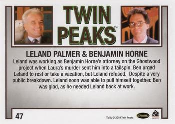 2019 Rittenhouse Twin Peaks Archives #47 Leland Palmer / Benjamin Horne Back