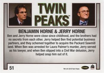 2019 Rittenhouse Twin Peaks Archives #51 Benjamin Horne / Jerry Horne Back
