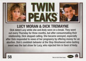 2019 Rittenhouse Twin Peaks Archives #58 Lucy Moran / Dick Tremayne Back