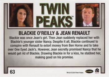 2019 Rittenhouse Twin Peaks Archives #63 Blackie O'Reilly / Jean Renault Back