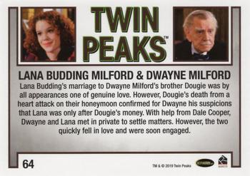 2019 Rittenhouse Twin Peaks Archives #64 Lana Budding Milford / Dougie Milford Back