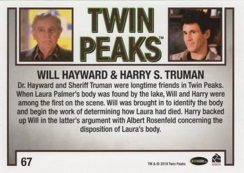 2019 Rittenhouse Twin Peaks Archives #67 Dr. Will Hayward / Harry S. Truman Back