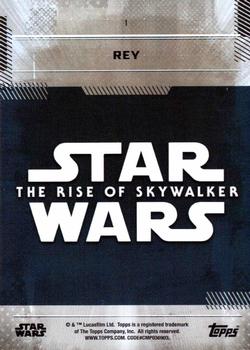 2019 Topps Star Wars: The Rise of Skywalker #1 Rey Back
