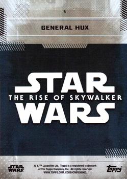 2019 Topps Star Wars: The Rise of Skywalker #5 General Hux Back
