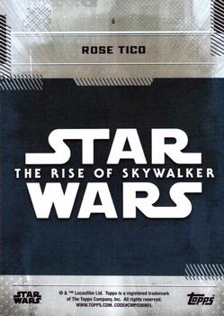 2019 Topps Star Wars: The Rise of Skywalker #6 Rose Tico Back