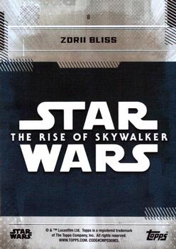 2019 Topps Star Wars: The Rise of Skywalker #8 Zorii Bliss Back