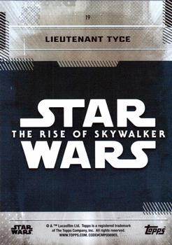 2019 Topps Star Wars: The Rise of Skywalker #19 Lieutenant Tyce Back