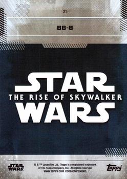 2019 Topps Star Wars: The Rise of Skywalker #21 BB-8 Back