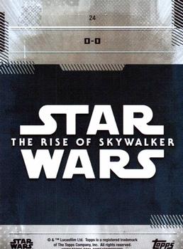 2019 Topps Star Wars: The Rise of Skywalker #24 D-O Back