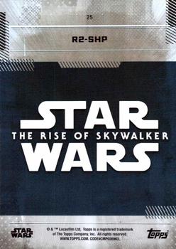 2019 Topps Star Wars: The Rise of Skywalker #25 R2-SHP Back