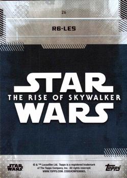 2019 Topps Star Wars: The Rise of Skywalker #26 R6-LE5 Back