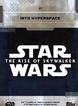 2019 Topps Star Wars: The Rise of Skywalker #63 Into Hyperspace Back